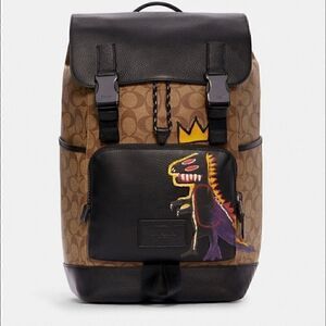 COACH X MICHEL JEAN BASQUIAT “Pez Dispenser” track backpack limited edition nwt
